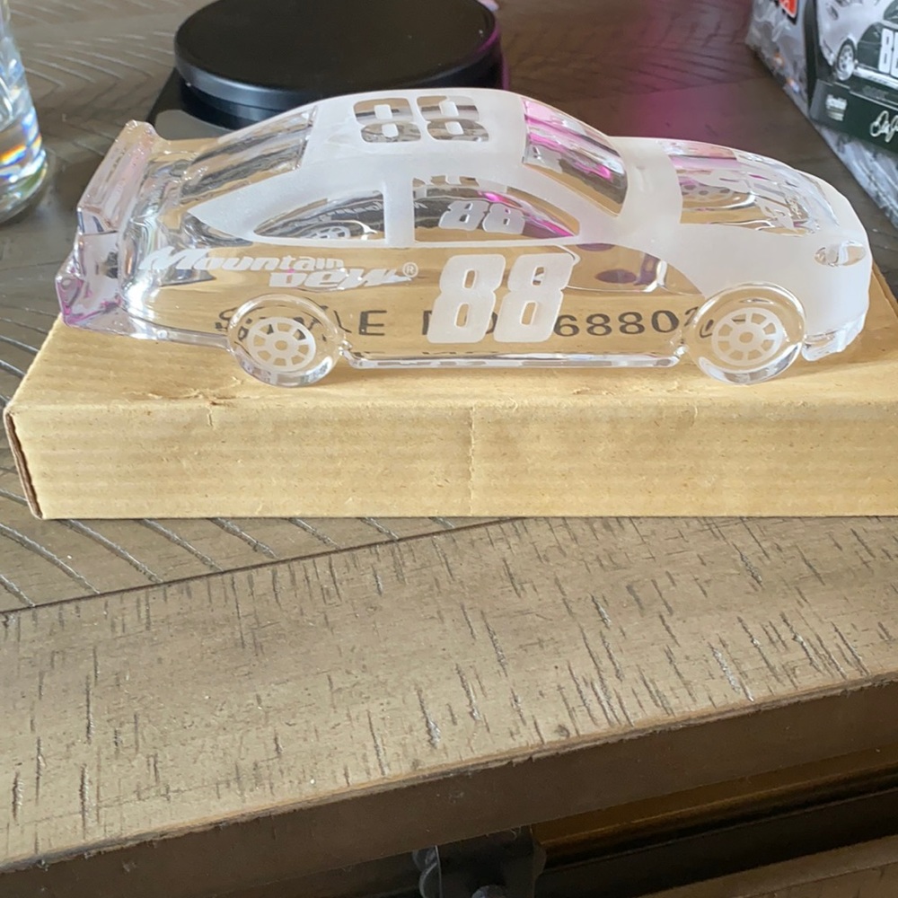 Collectible crystal race car